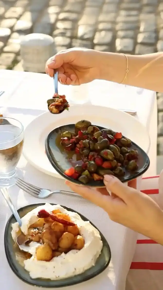 sakız alsancak zeytinli meze