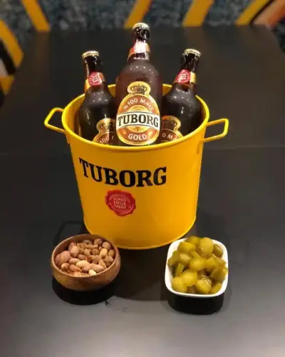 midye evi 2 bira çerez ve turşu