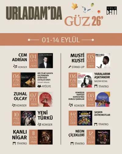 urla dam etkinlikler