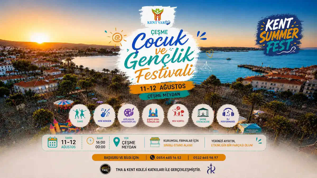 Çeşme Meydanı'nda 12 Ülkeyi Buluşturan Çocuk ve Gençlik Festivali Başlıyor